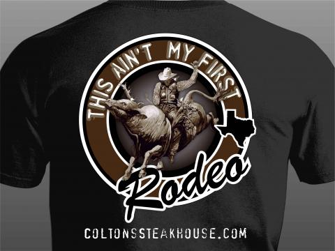 colton's rodeo t-shirt back